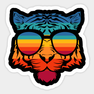 Vintage Predator Cat Sticker